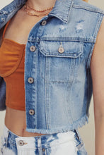 Load image into Gallery viewer, KanCan Jean Vest -Large