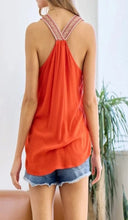 Load image into Gallery viewer, Boho Red Tank