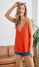 Load image into Gallery viewer, Boho Red Tank