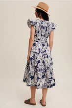 Load image into Gallery viewer, Eva Navy Floral Dress