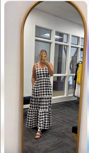 Reese Gingham Style Maxi Dress