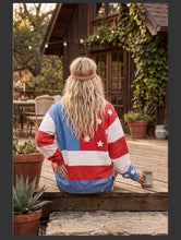 Load image into Gallery viewer, Mineral Washed American Flag Sweatshirt