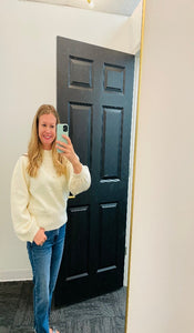 Ivory Pearl Sweater -Small & Large