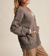Load image into Gallery viewer, Brea Mocha Cardigan