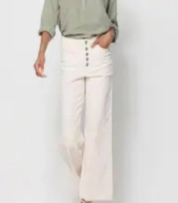 Flying Monkey Macaroon Cream Wide Leg