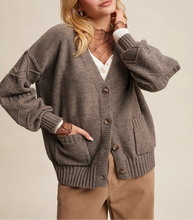 Load image into Gallery viewer, Brea Mocha Cardigan
