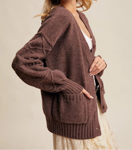 Load image into Gallery viewer, Brea Brown Cardigan
