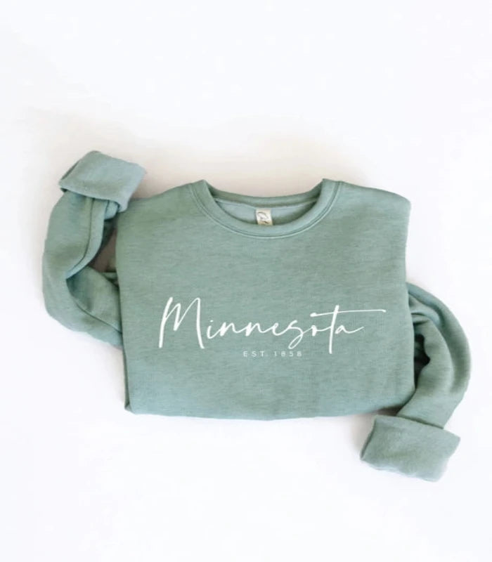 Minnesota est. 1858 Green Sweatshirt