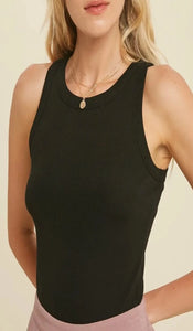 Classic Black Fitted Tank