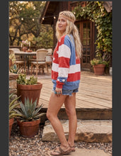 Load image into Gallery viewer, Mineral Washed American Flag Sweatshirt