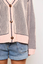 Load image into Gallery viewer, Cassie Pink Ribbed Cardigan