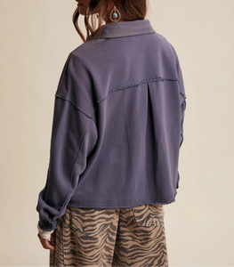 Lennie Washed Blue Shacket