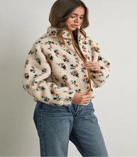 Load image into Gallery viewer, Hailey Floral Print Fleece Jacket