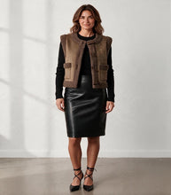 Load image into Gallery viewer, Savanna Suede &amp; Sherpa Vest