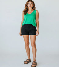 Load image into Gallery viewer, Relaxed Green V-Neck Tank
