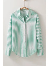Load image into Gallery viewer, Green Striped Top