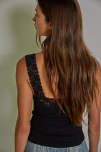 Load image into Gallery viewer, Kasey Black Lace Tank