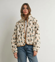 Load image into Gallery viewer, Hailey Floral Print Fleece Jacket