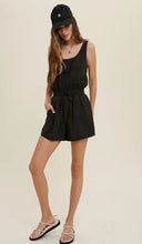 Load image into Gallery viewer, Black Short Romper