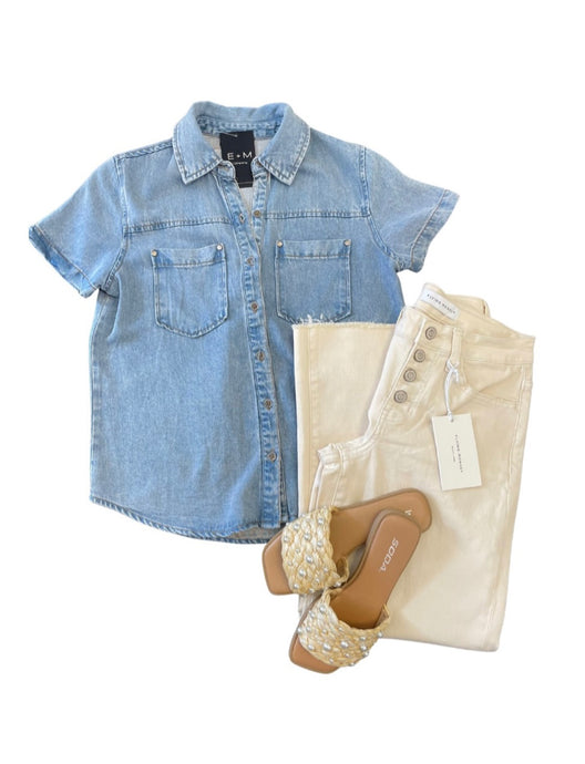 Chambray Collared Shirt