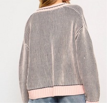 Load image into Gallery viewer, Cassie Pink Ribbed Cardigan