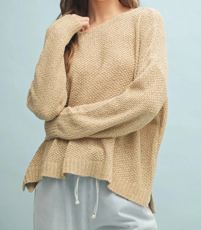 Relaxed Taupe Sweater