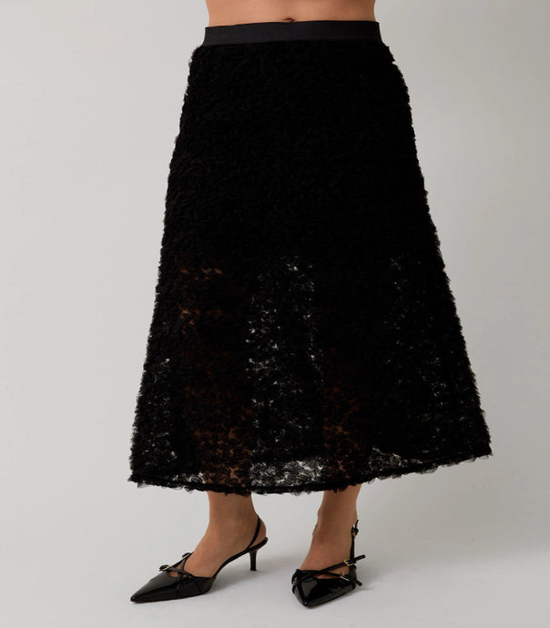 Black Kinlee Tulle Skirt