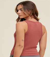 Load image into Gallery viewer, Classic Sienna Fitted Tank Cropped