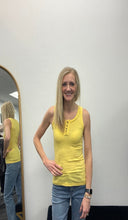 Load image into Gallery viewer, Yellow Henley Tank