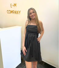 Load image into Gallery viewer, Poplin Black Dress