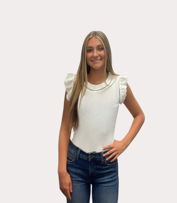 Daisy White Top