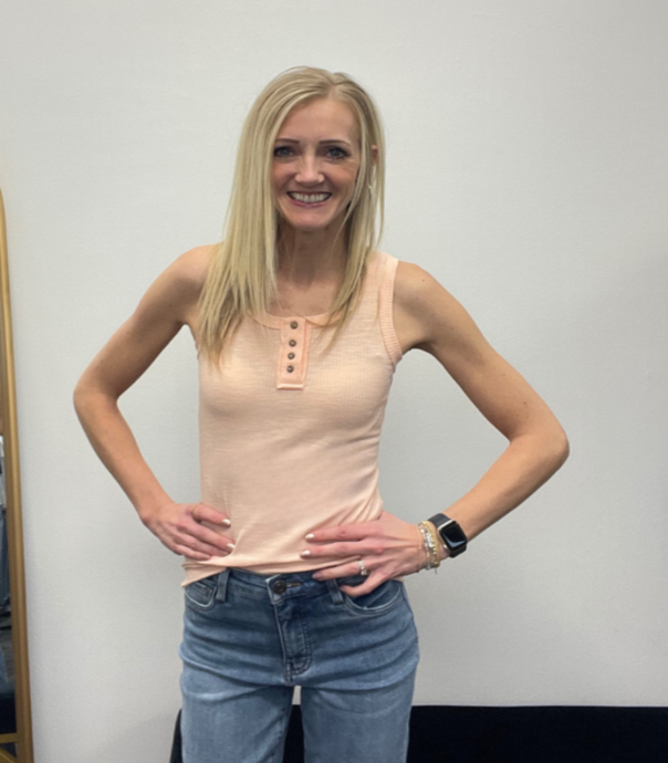 Peach Henley