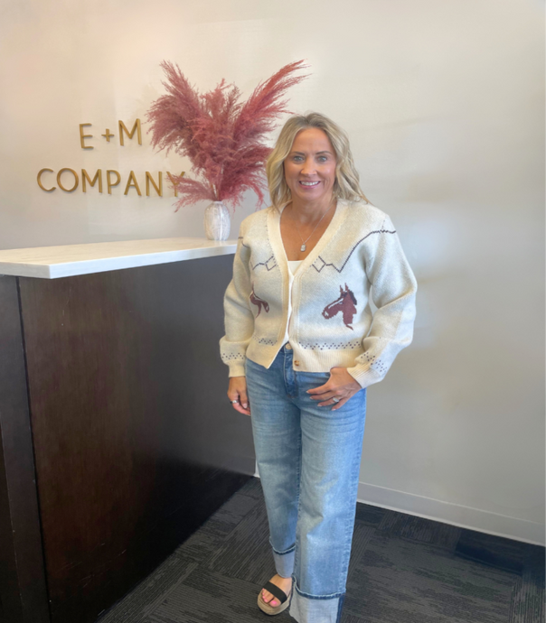 MacKenzie Horse Cardigan
