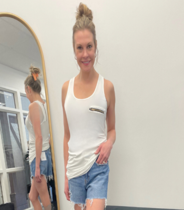 Ivory Zipper Tank