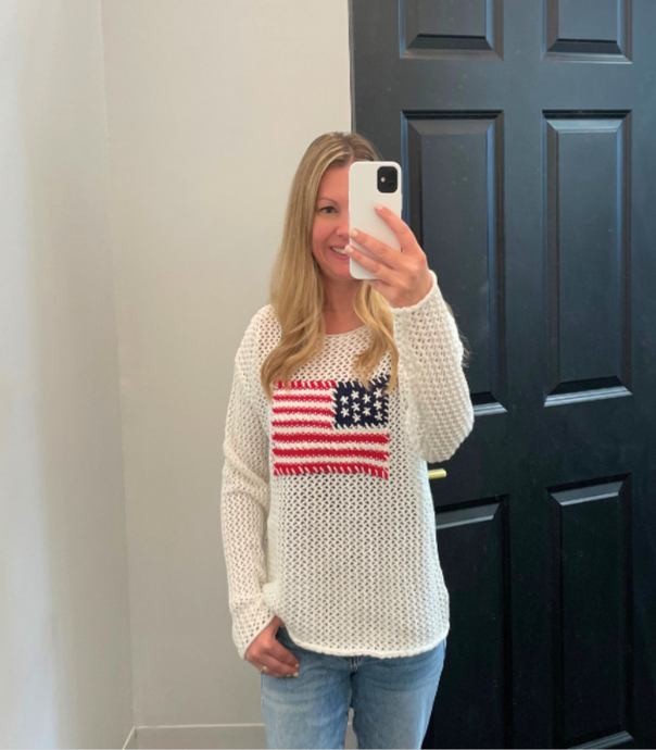 American Flag Sweater