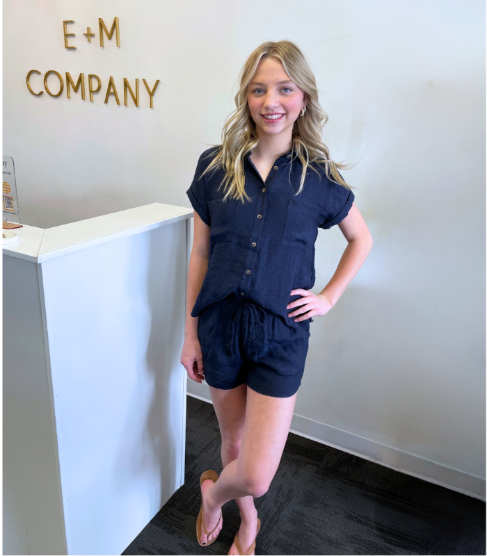 Navy Kasi Top