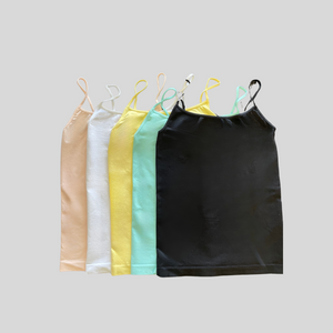 Chelsie Lemon Spaghetti Strap Tank Top