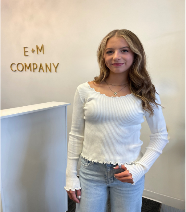 Caden White Scalloped Top