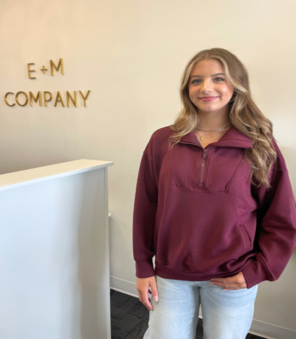 Burgundy Half Zip