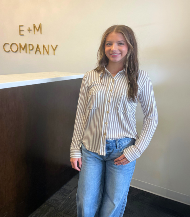 Tilly Mocha Striped Top
