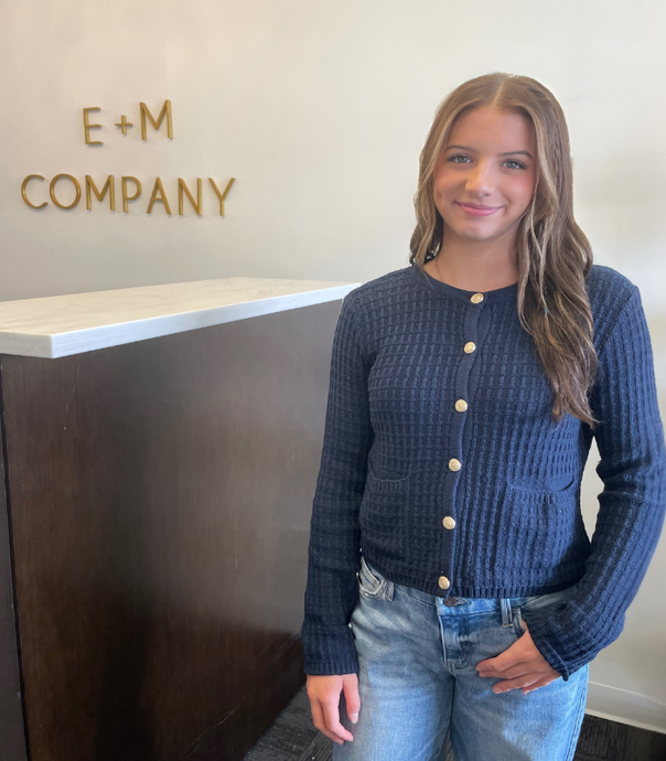 Vouge Navy Textured Cardigan