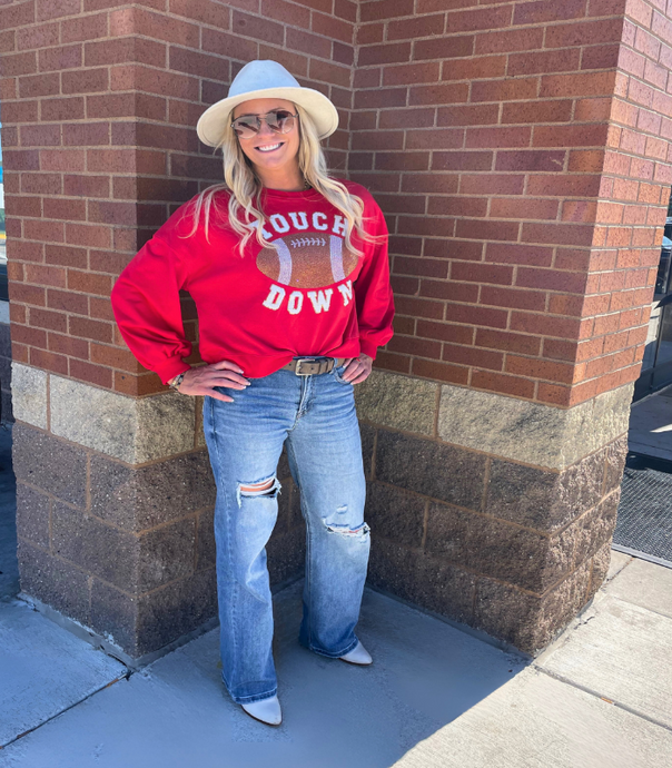 Red Touch Down Sweatshirt