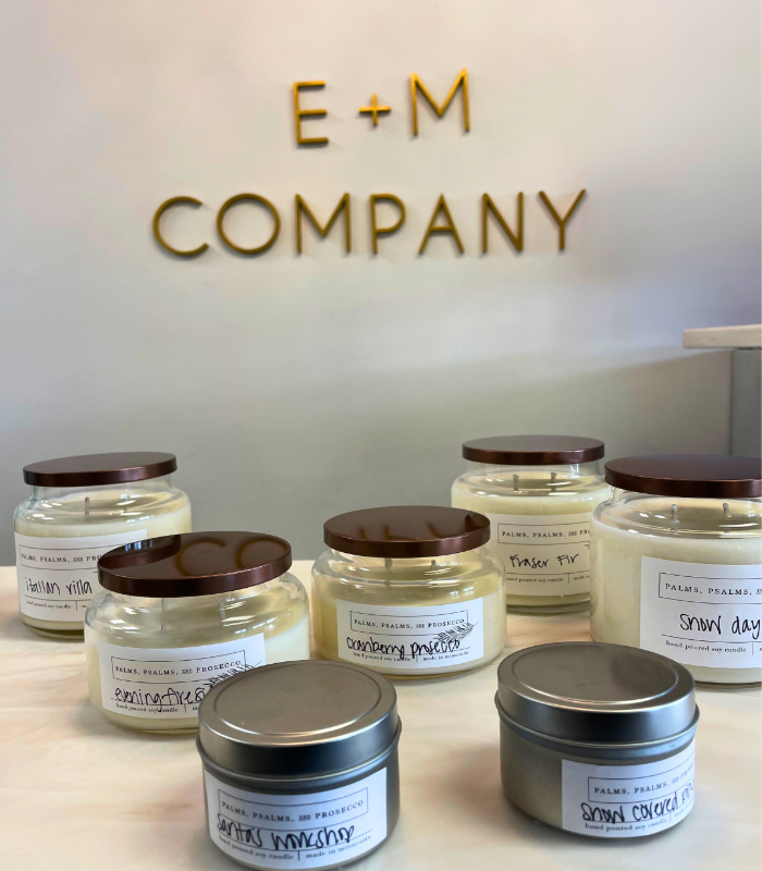 Palms, Psalms, and Prosecco Candles