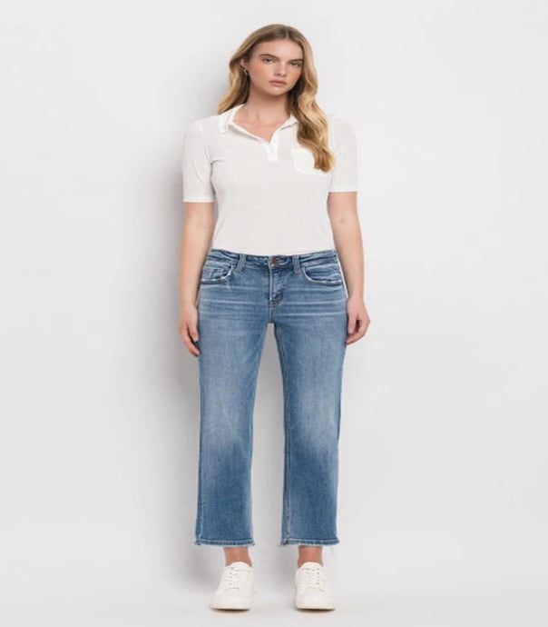Flying Monkey Mid Rise Crop Straight Leg -5/26