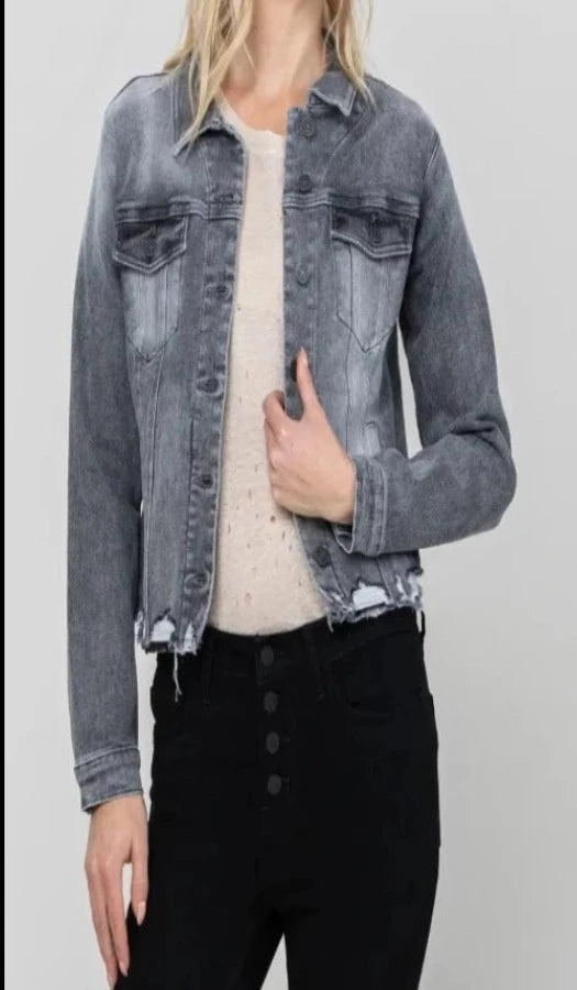 Vervet Grey Jean Jacket