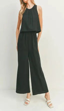 Load image into Gallery viewer, Black Wide Leg Jumpsuit