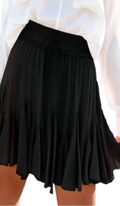 Tulle Black Ruffled Skirt