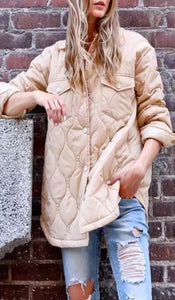 Latte Quilted Jacket