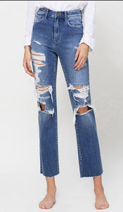 Flying Monkey Distressed Relaxed Denim
